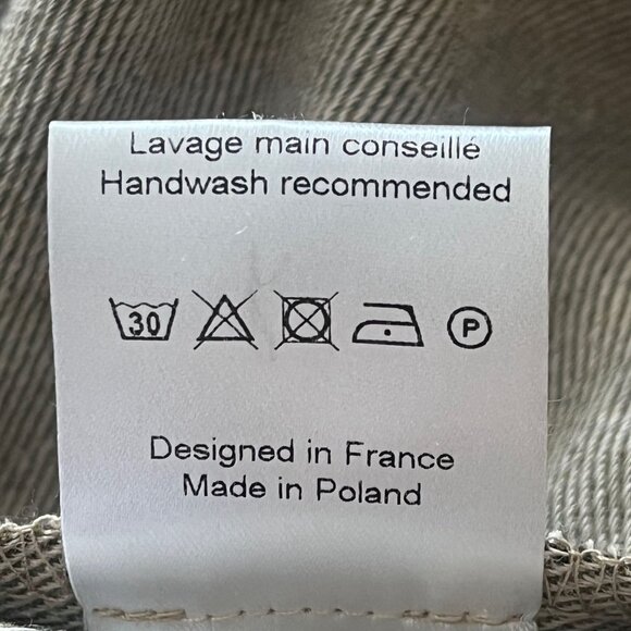 ANNE WILLI PARIS Linen/Wool Blend Tunic Dress Size 4 - Picture 9 of 10